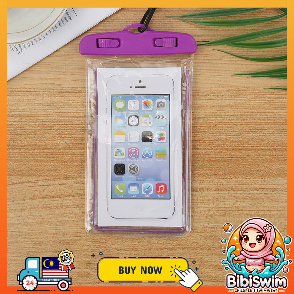 BIBISWIM Waterproof Transparent Airbag Phone Pouch | Underwater Mobile Case