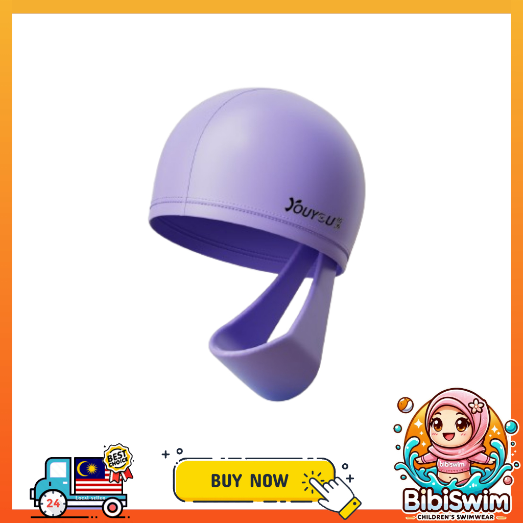 BIBISWIM Swim Swimming Cap Headband Woman Adult PU Swimming Hat