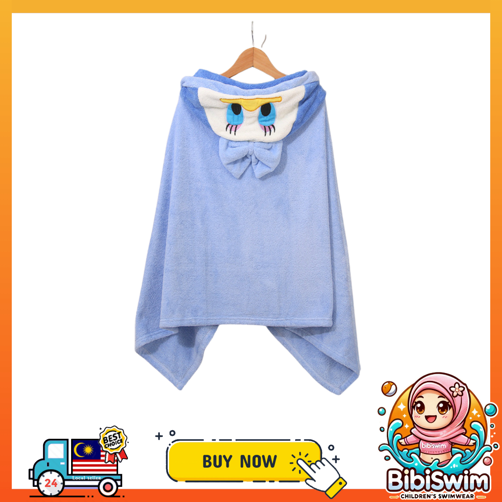 BIBISWIM Baby Kids Bath Towel Children Hoodie Beach Towel Towels