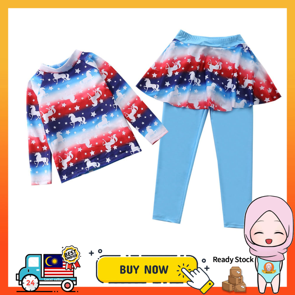 BIBISWIM UPF50 Girls 2-Piece Swim Set