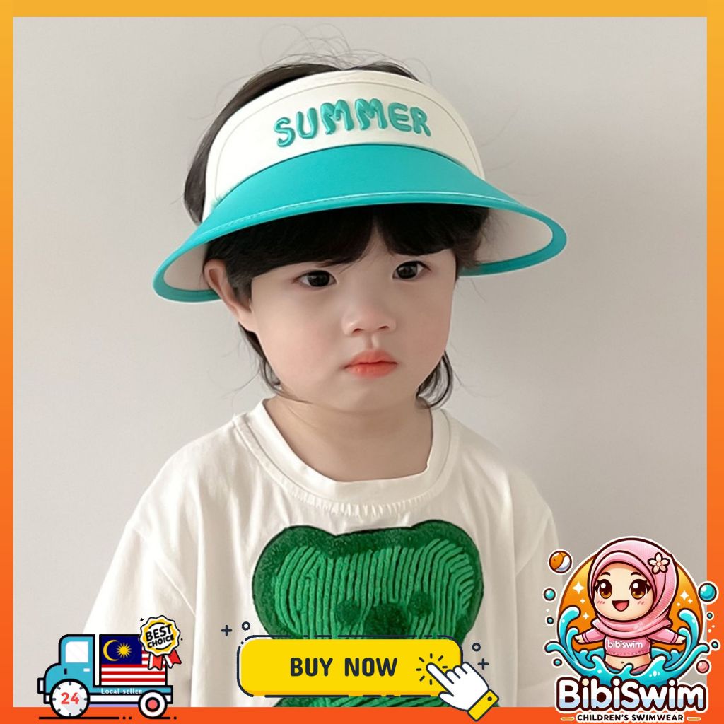 BIBISWIM Sun Safe Kids Brim Hat