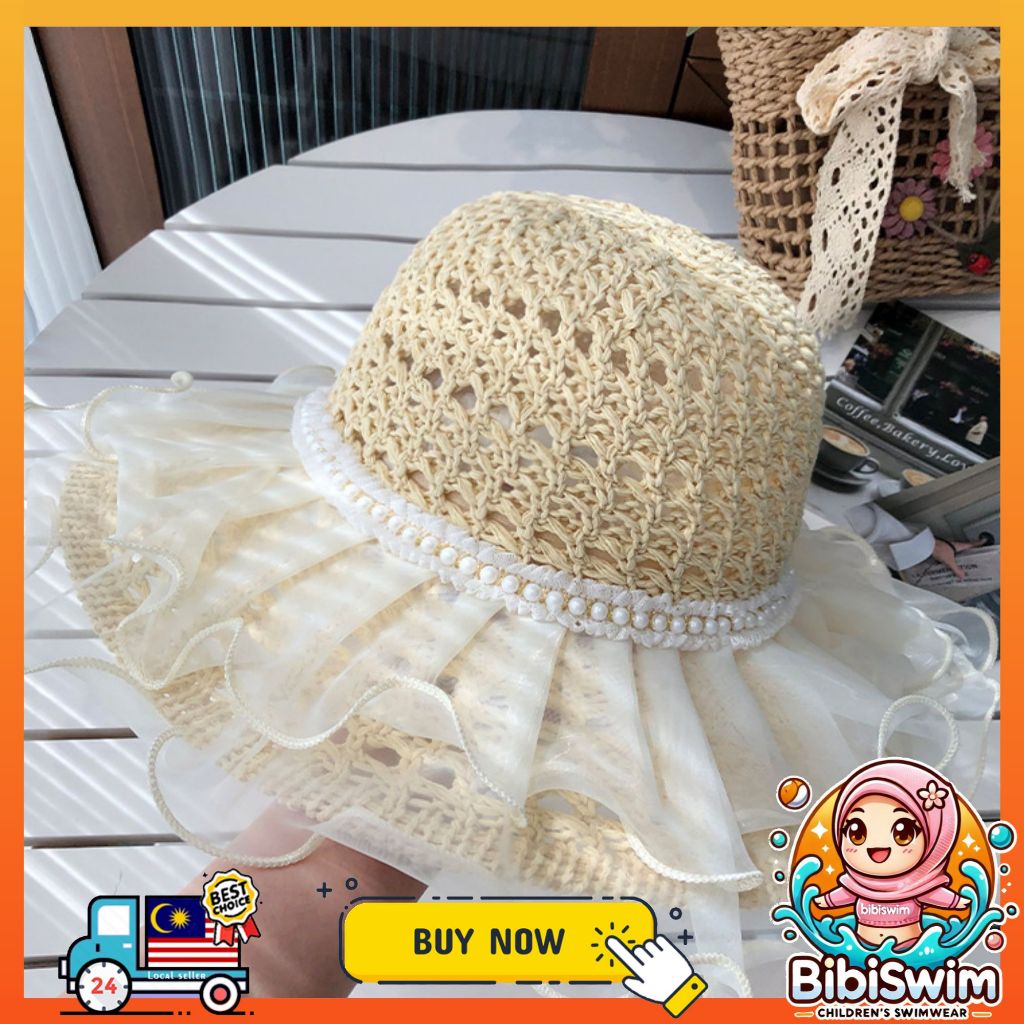 BIBISWIM Embroidered Foldable Sun Hat