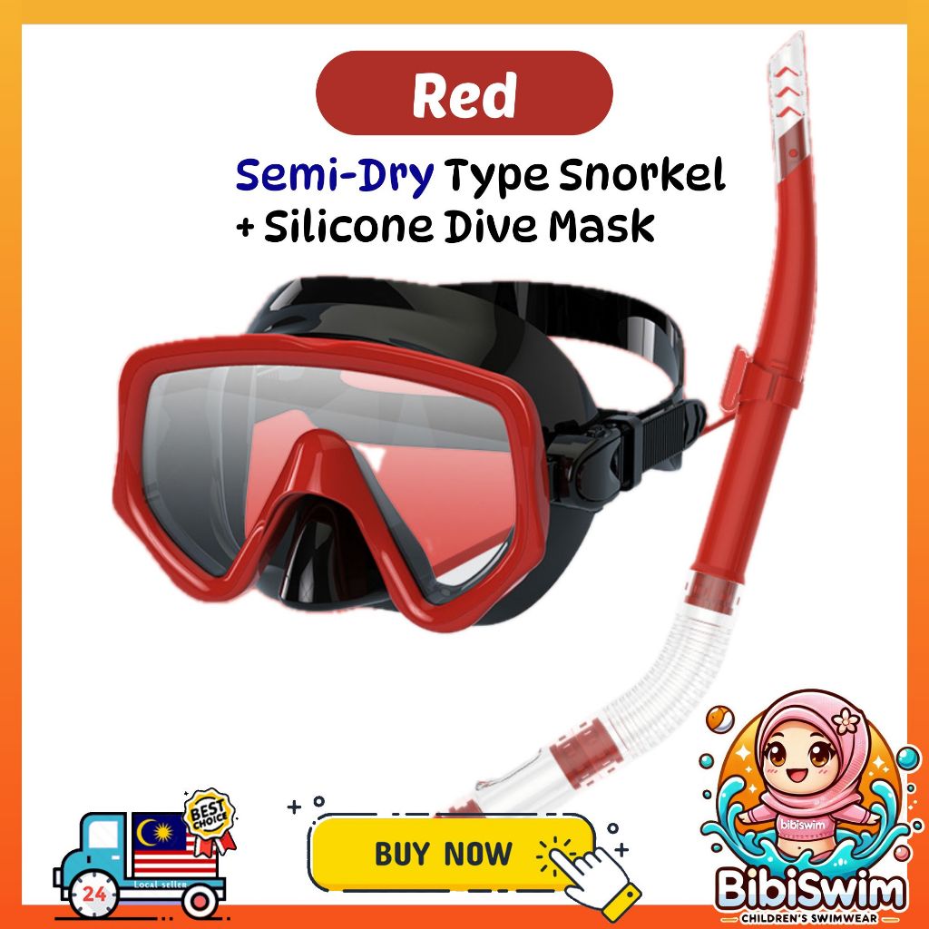 BIBISWIM 20 Color Snorkel Mask Set