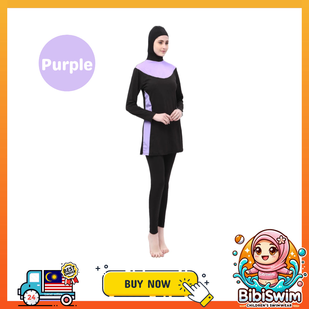 BIBISWIM Modest Plus Size Swim Set