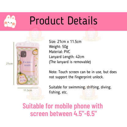 BIBISWIM Waterproof Transparent Airbag Phone Pouch | Underwater Mobile Case