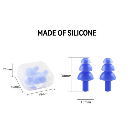 BIBISWIM Silicone Baby Ear Plugs for Swimming & Sleeping | Anti-Noise with Case