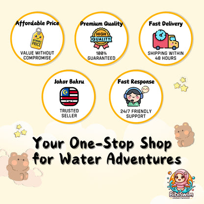 BIBISWIM Transparent PVC Repair Patch Kit for Inflatable Pool & Toys