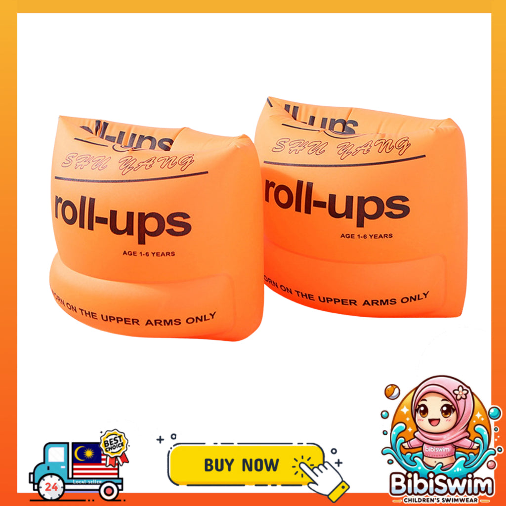 BIBISWIM Inflatable Arm Float 1 Pair for Kids & Adults | Pelampung Tangan