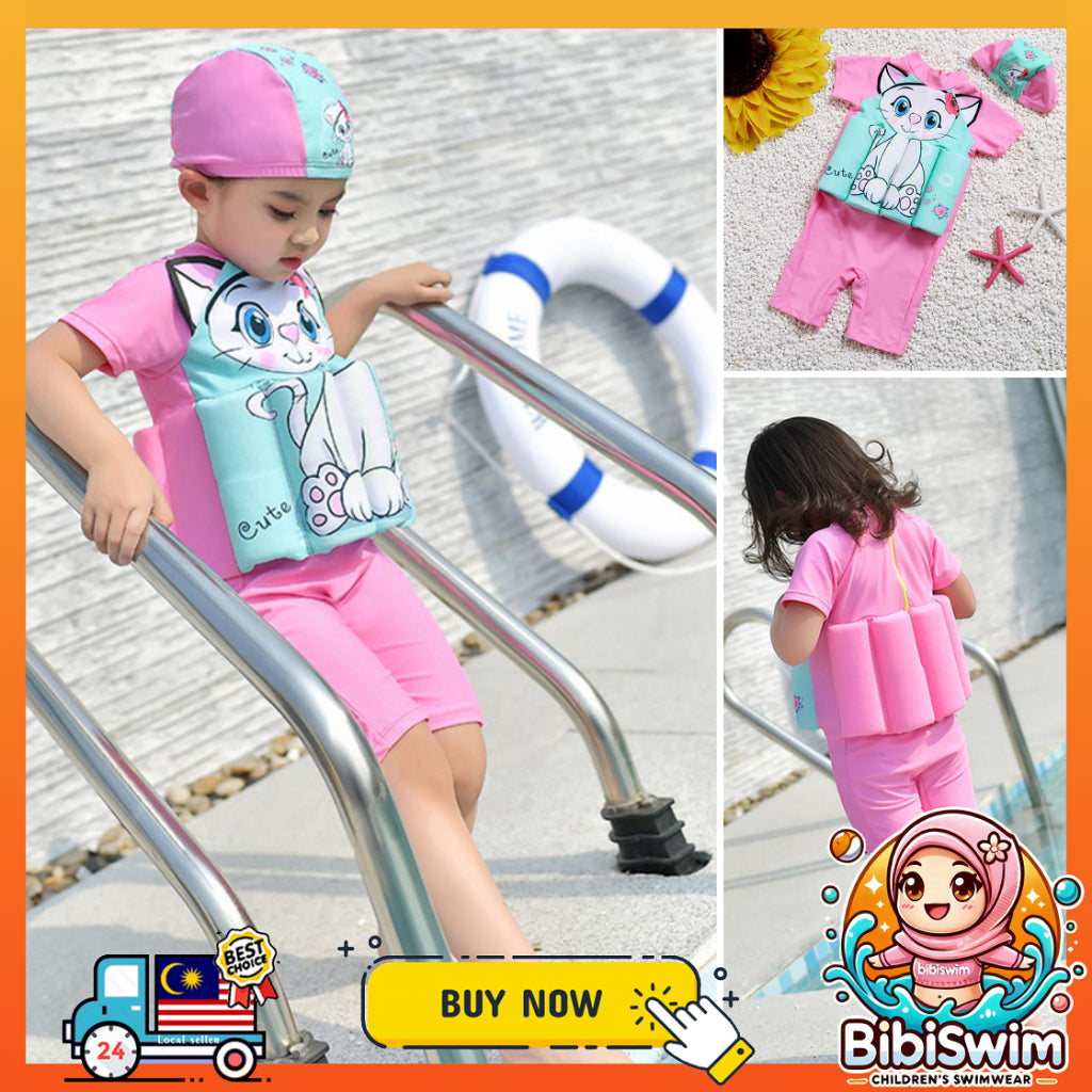 Newborn Baby Buoyancy Swimming Suit Boys | Kids Swim Float Vest Baju Pelampung Renang Kanak-kanak
