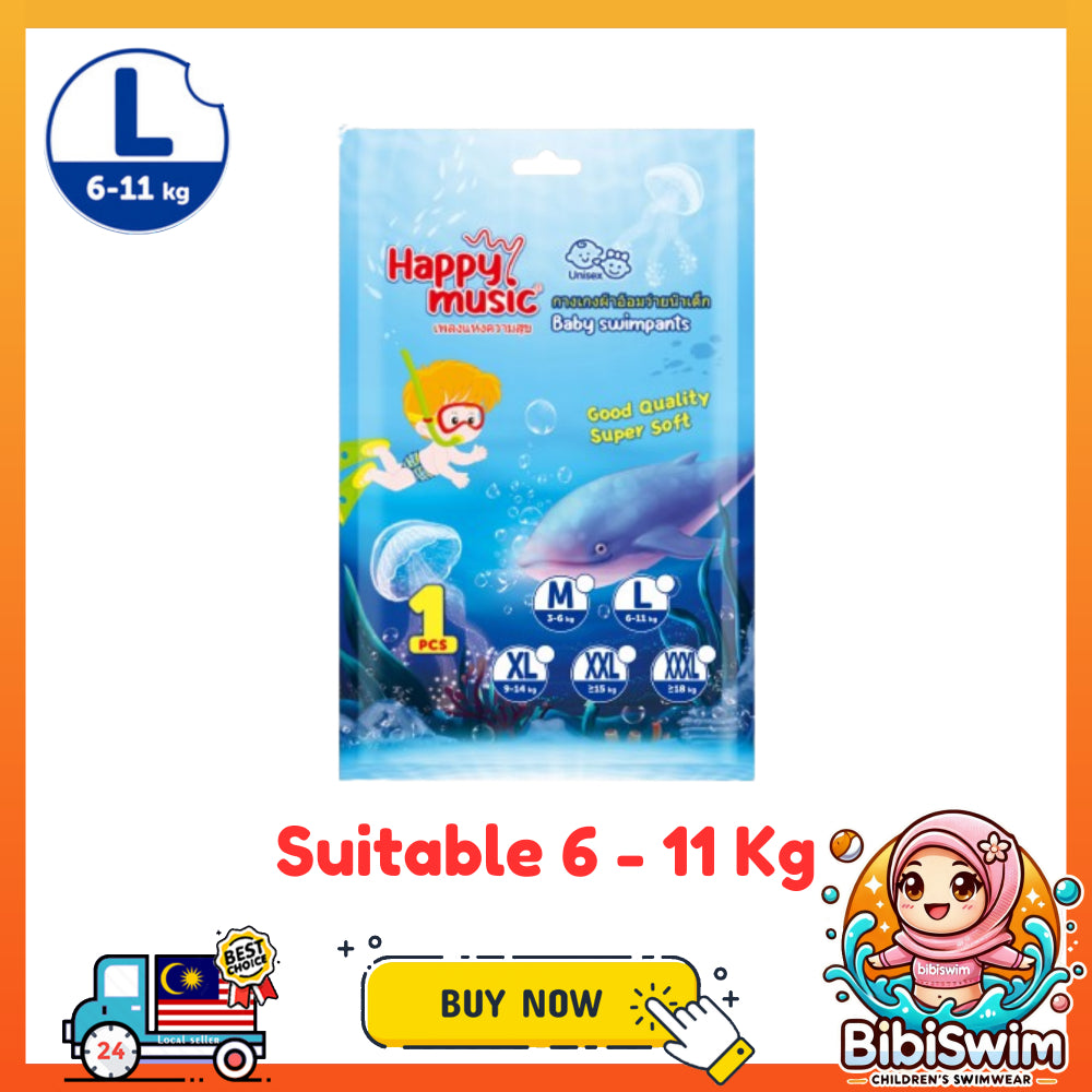 BIBISWIM Baby Swimming Diaper Pants Disposable & Leakproof | Lampin Renang