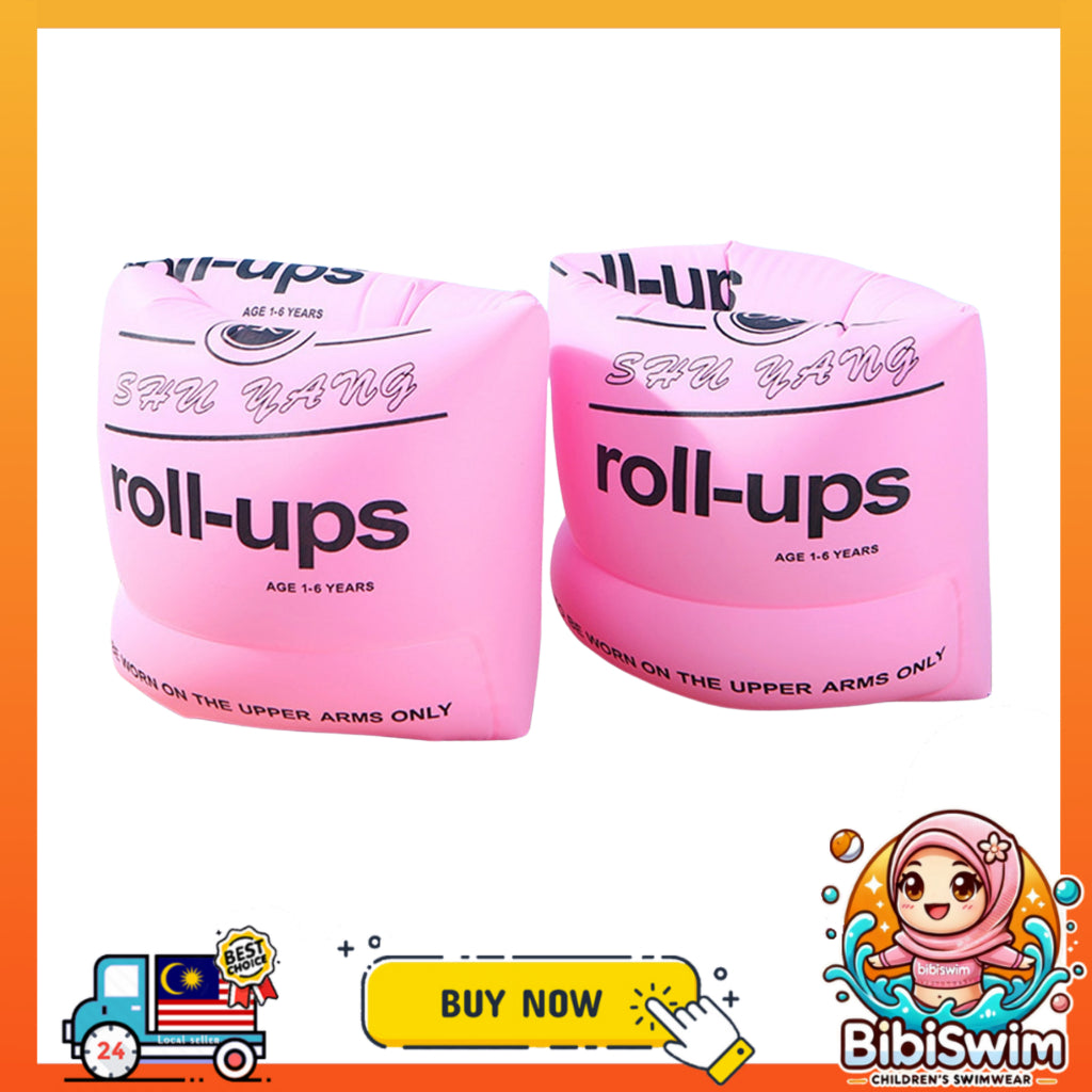 BIBISWIM Inflatable Arm Float 1 Pair for Kids & Adults | Pelampung Tangan