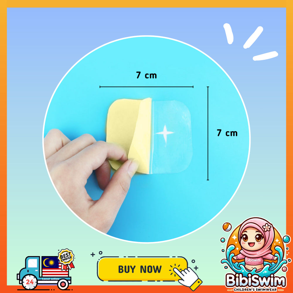 BIBISWIM Transparent PVC Repair Patch Kit for Inflatable Pool & Toys