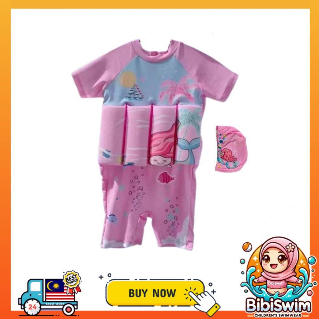 Newborn Baby Buoyancy Swimming Suit Boys | Kids Swim Float Vest Baju Pelampung Renang Kanak-kanak