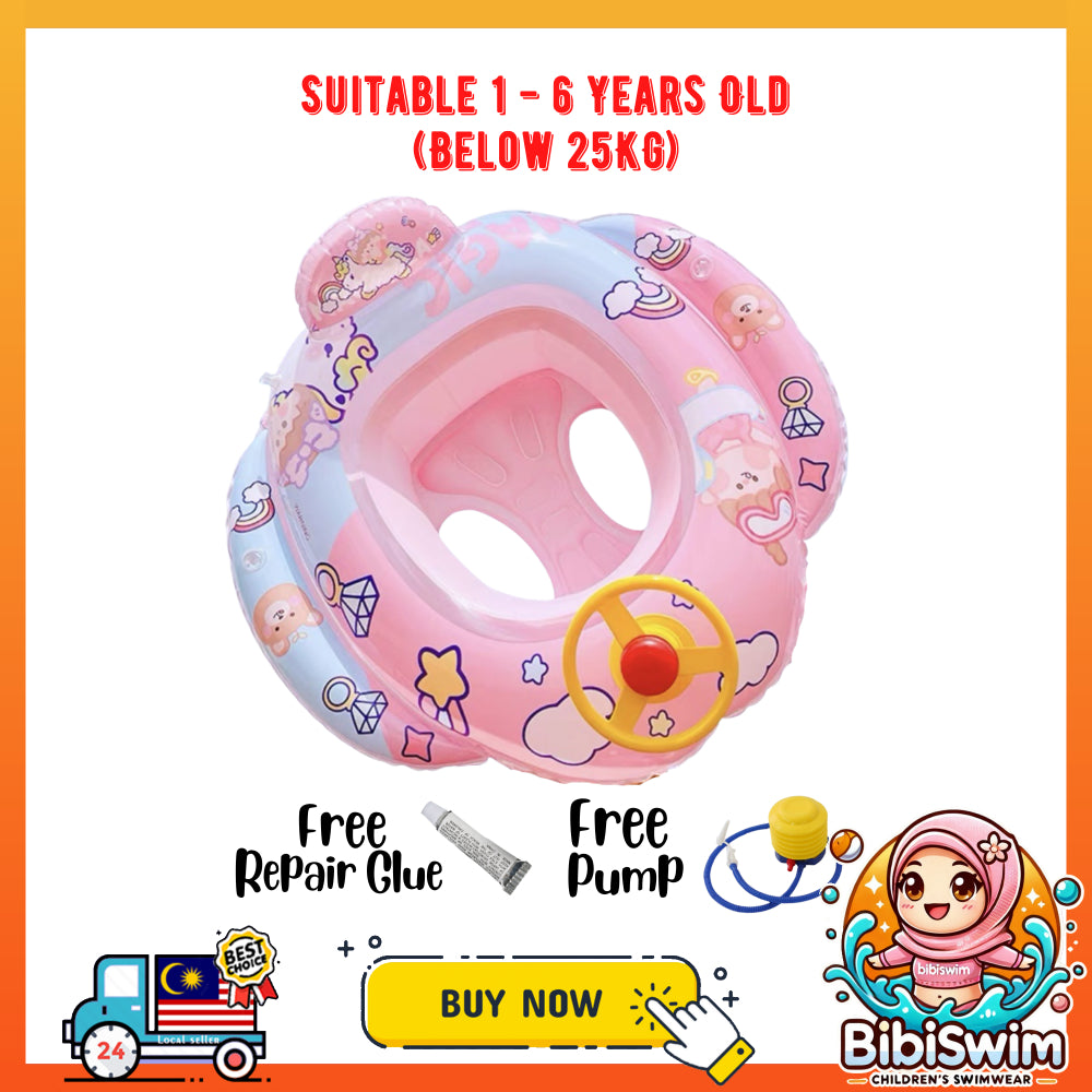 BIBISWIM Baby Swimming Float Ring | Pelampung Bayi & Kanak-Kanak