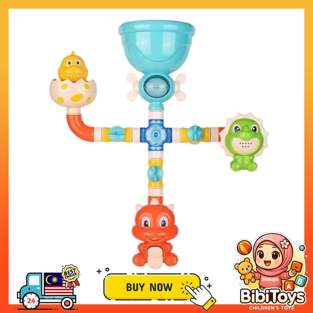 BIBISWIM Baby Bath Toys Water Play Pipes for Kids | Mainan Baby Mandi