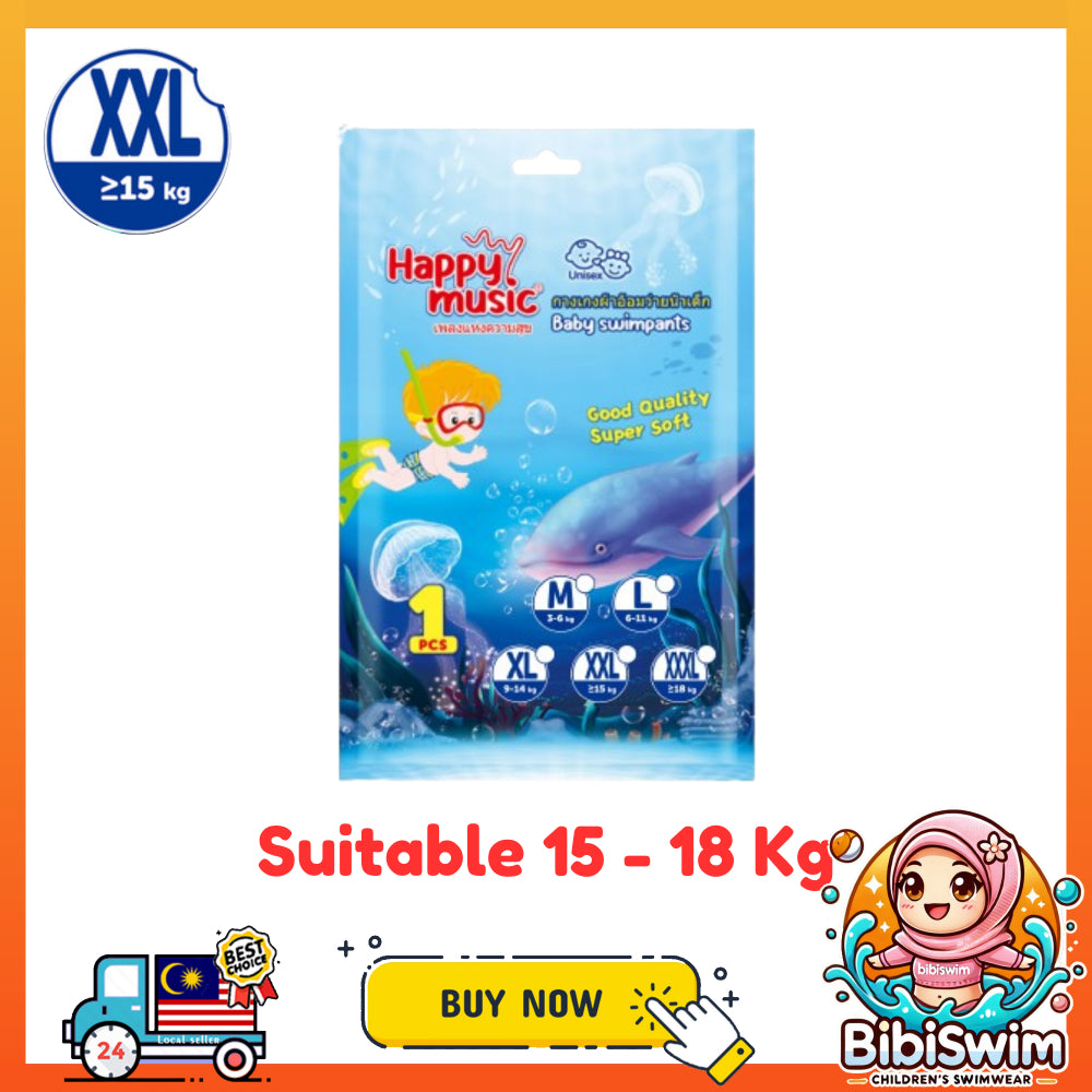BIBISWIM Baby Swimming Diaper Pants Disposable & Leakproof | Lampin Renang