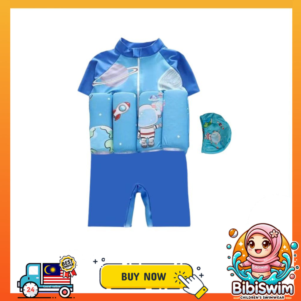 Newborn Baby Buoyancy Swimming Suit Boys | Kids Swim Float Vest Baju Pelampung Renang Kanak-kanak