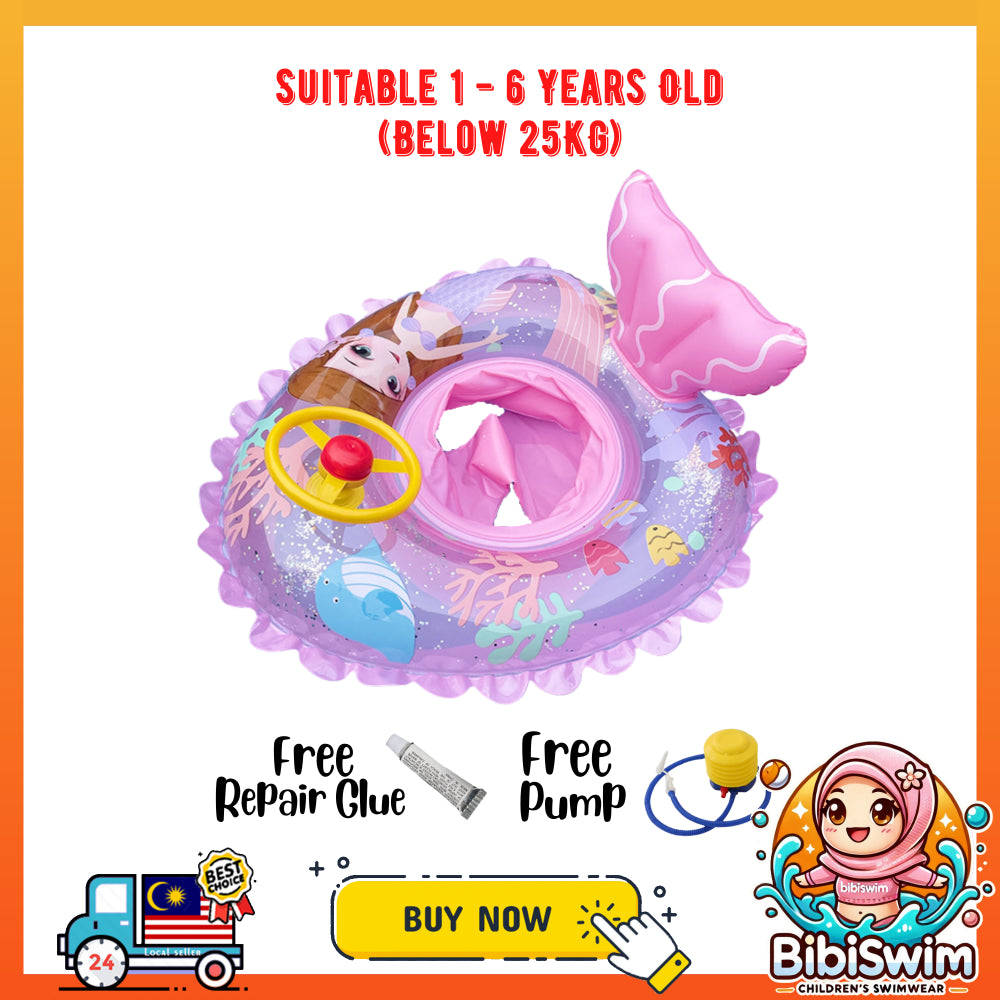 BIBISWIM Baby Swimming Float Ring | Pelampung Bayi & Kanak-Kanak