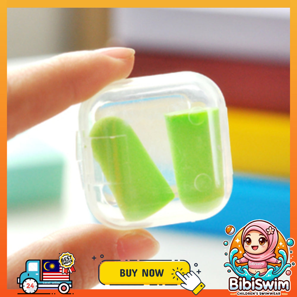 BIBISWIM Baby Ear Plugs | Swimming & Sleeping Noise-Blocking Earplugs with Case