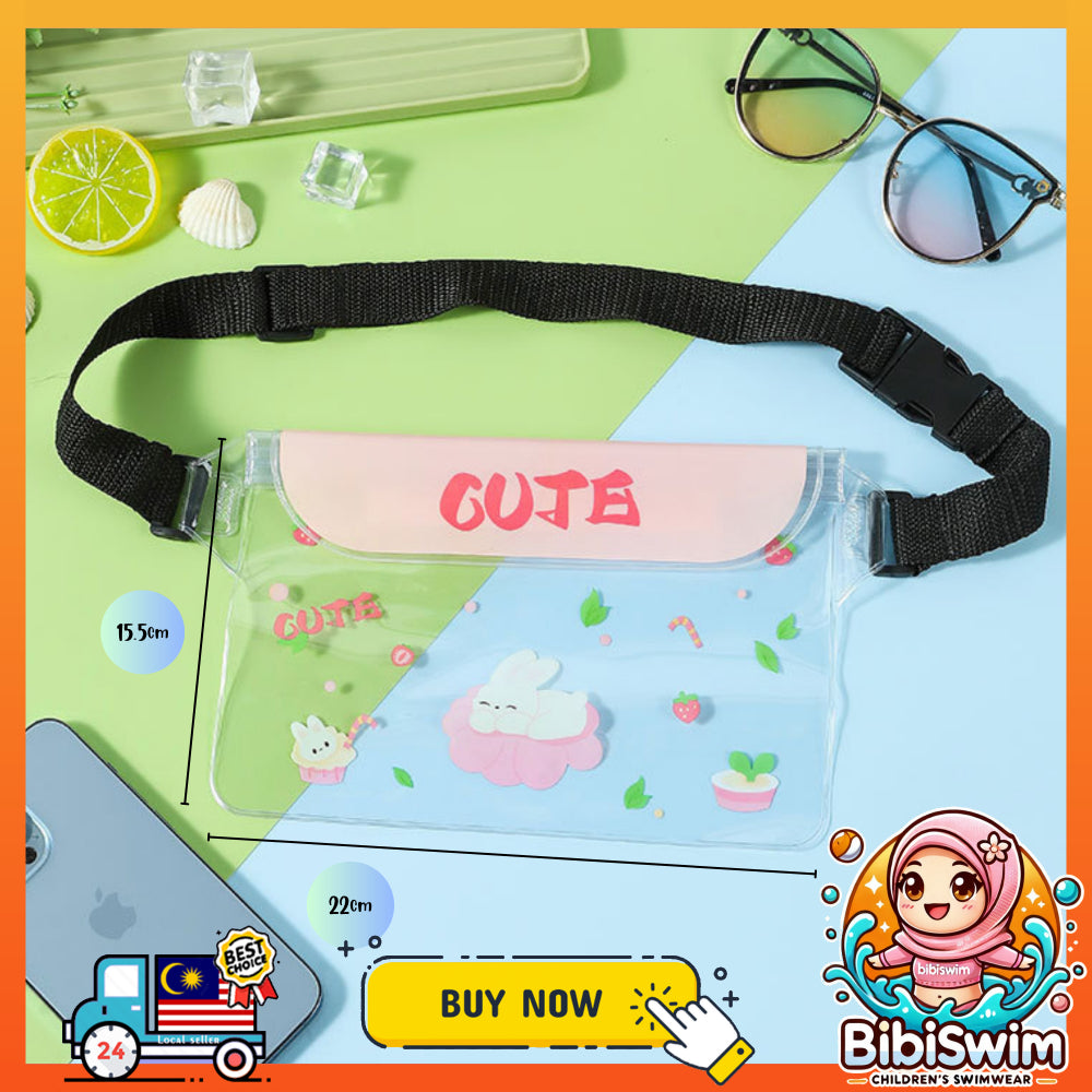 BIBISWIM Waterproof Phone Pouch | Underwater Waist Pack for Water Sports