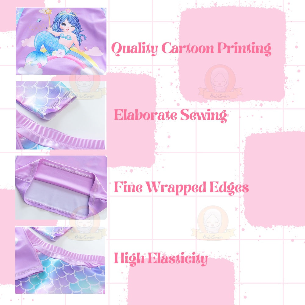 BIBISWIM UPF50 Mermaid Swim Set