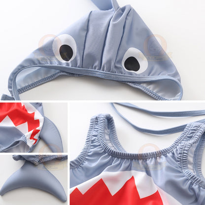BIBISWIM Shark Swim Cap Set