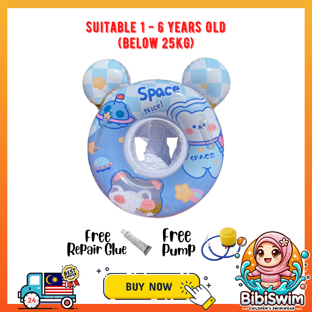 BIBISWIM Baby Swimming Float Ring | Pelampung Bayi & Kanak-Kanak