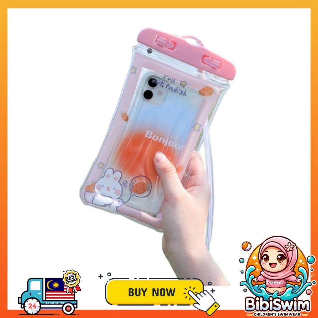 BIBISWIM Waterproof Transparent Airbag Phone Pouch | Underwater Mobile Case