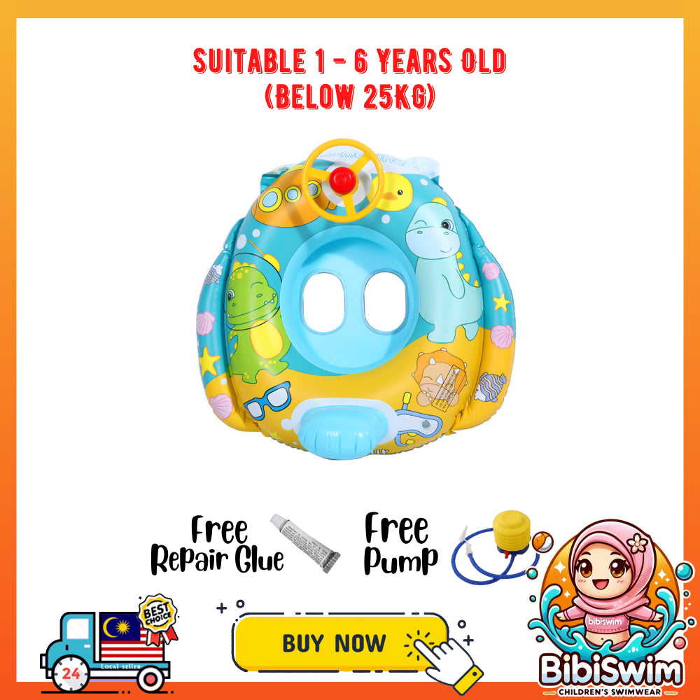 BIBISWIM Baby Swimming Float Ring | Pelampung Bayi & Kanak-Kanak