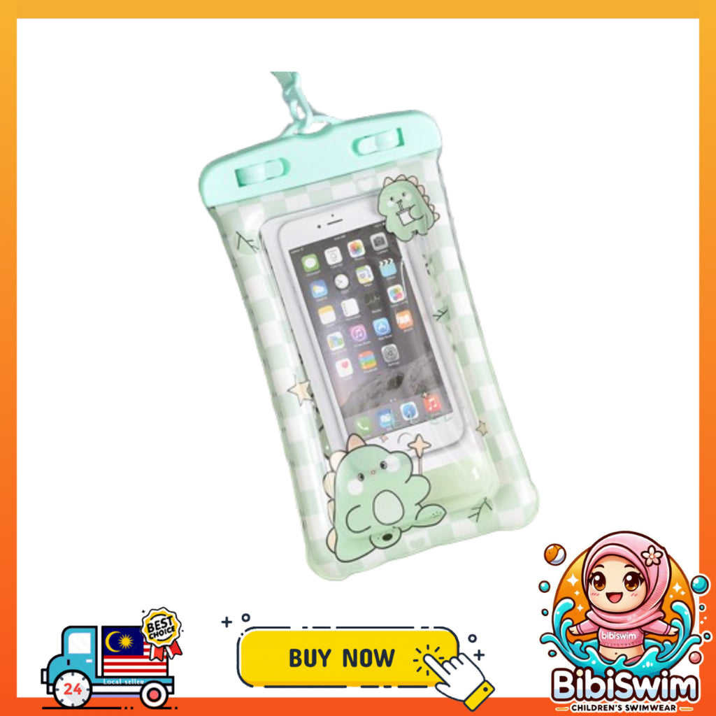 BIBISWIM Waterproof Transparent Airbag Phone Pouch | Underwater Mobile Case