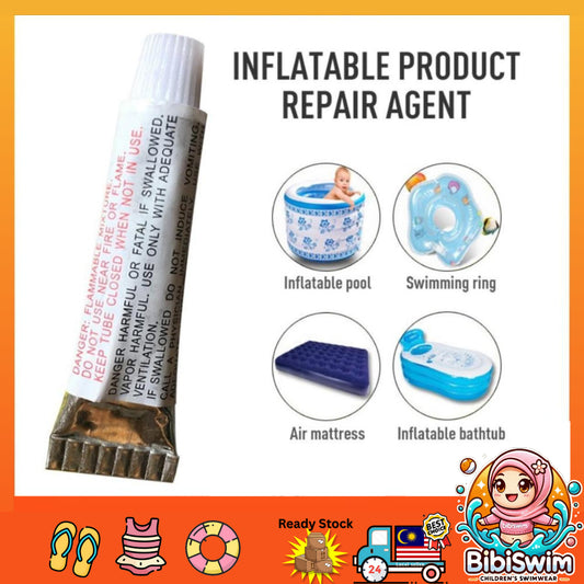 BIBISWIM Pool Repair Kit | Glue & Patch for Inflatable & Leaky Pools
