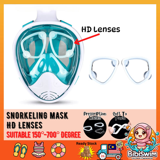 BIBISWIM Snorkel Diving Mask with Myopia Lens | Scuba Power Silicone Mask
