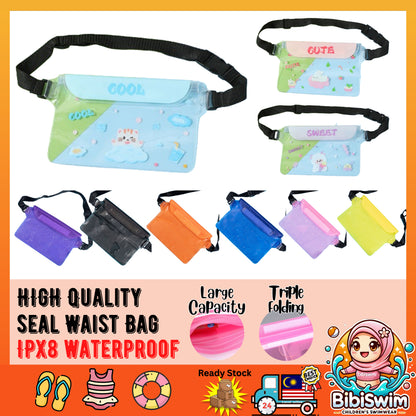 BIBISWIM Waterproof Phone Pouch | Underwater Waist Pack for Water Sports