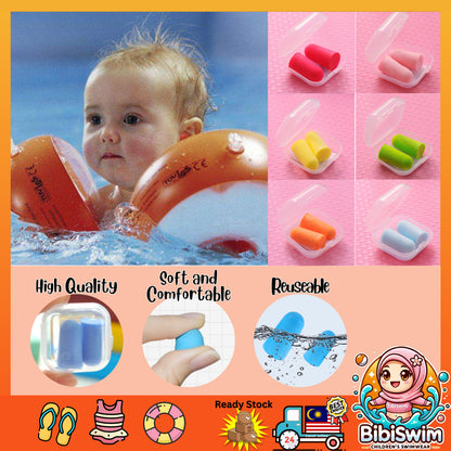 BIBISWIM Baby Ear Plugs | Swimming & Sleeping Noise-Blocking Earplugs with Case