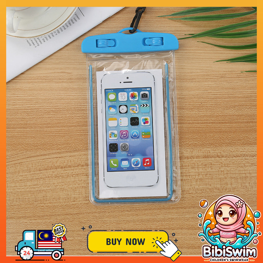 BIBISWIM Waterproof Transparent Airbag Phone Pouch | Underwater Mobile Case