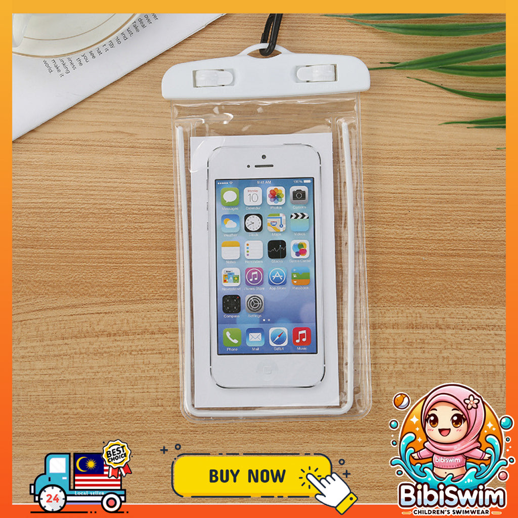 BIBISWIM Waterproof Transparent Airbag Phone Pouch | Underwater Mobile Case
