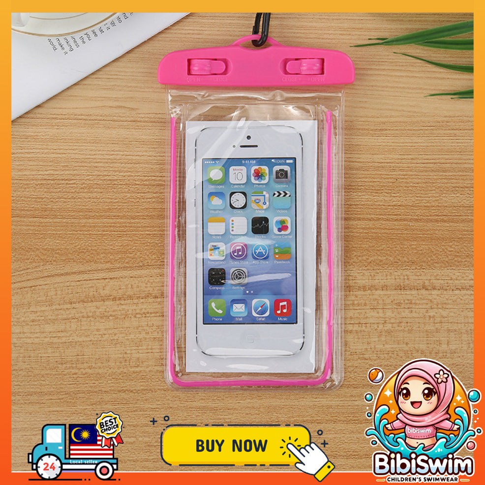 BIBISWIM Waterproof Transparent Airbag Phone Pouch | Underwater Mobile Case