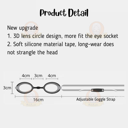 BIBISWIM Anti-Fog Kids Swim Goggles Set