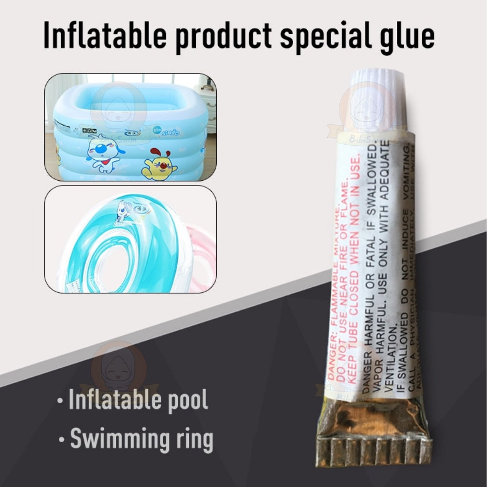 BIBISWIM Pool Repair Kit | Glue & Patch for Inflatable & Leaky Pools