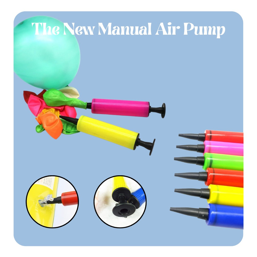 Portable Mini Manual Balloon Pump | Hand Push Air Inflator for Party