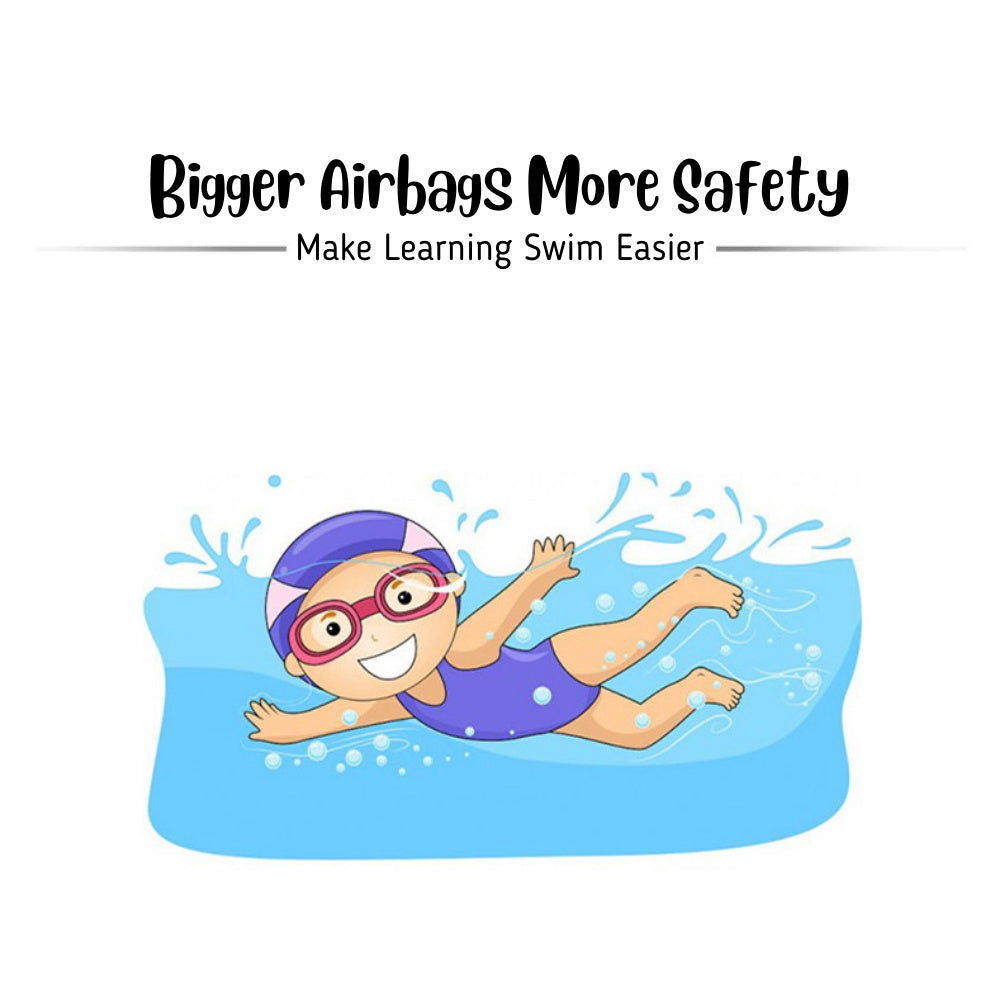 BIBISWIM 1 Pair Inflatable Baby Arm Rings | Ultra Thick Swimming Float for Kids