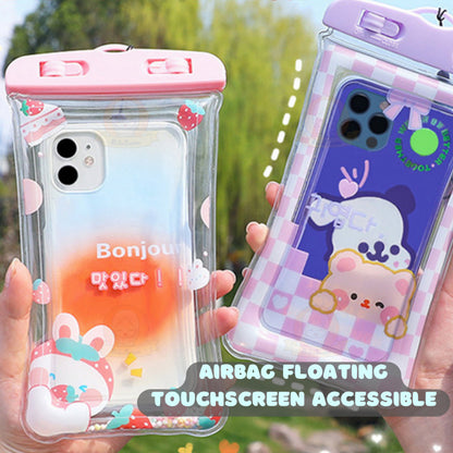 BIBISWIM Waterproof Transparent Airbag Phone Pouch | Underwater Mobile Case