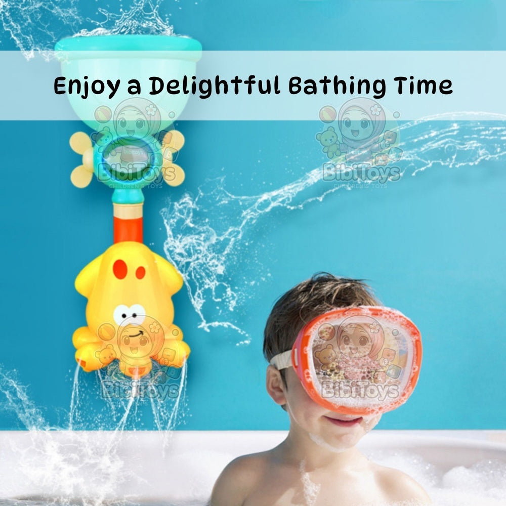 BIBISWIM Baby Bath Toys Water Play Pipes for Kids | Mainan Baby Mandi