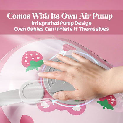 BIBISWIM Baby Swim Ring with Seat & Canopy | Inflatable Infant Floating Pool