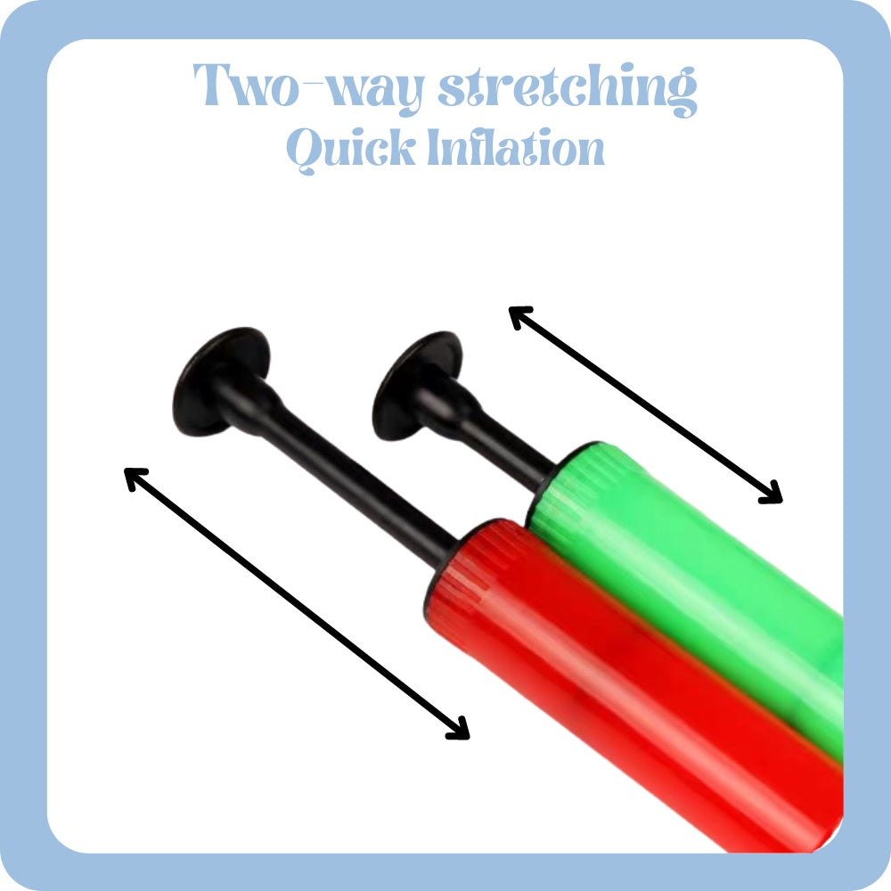 Portable Mini Manual Balloon Pump | Hand Push Air Inflator for Party