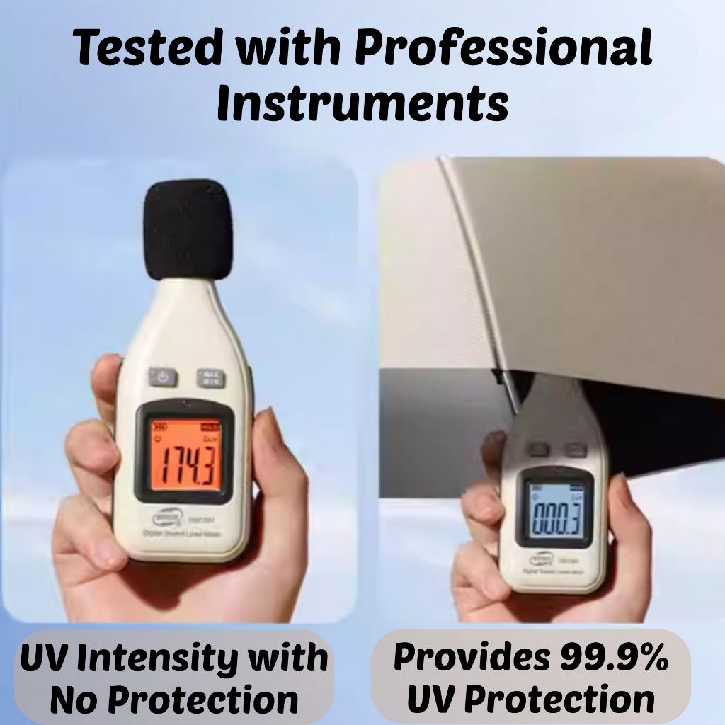 BIBISWIM Automatic Folding UV Umbrella with Black Coating | Windproof