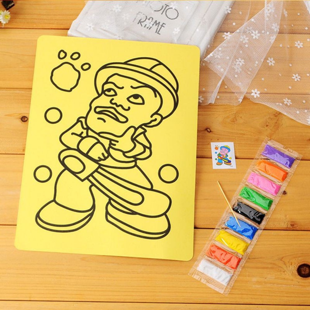 BIBISWIM Kids Sand Art Painting Set | DIY Colorful Drawing Craft
