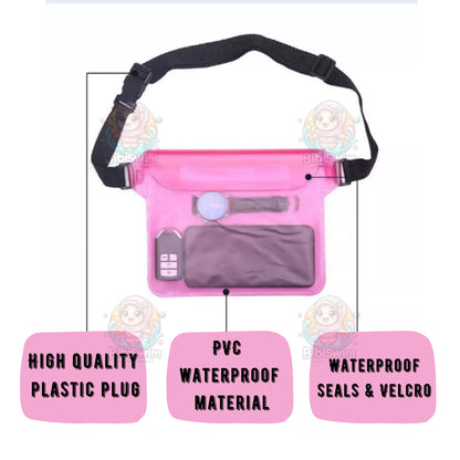 BIBISWIM Waterproof Phone Pouch | Underwater Waist Pack for Water Sports