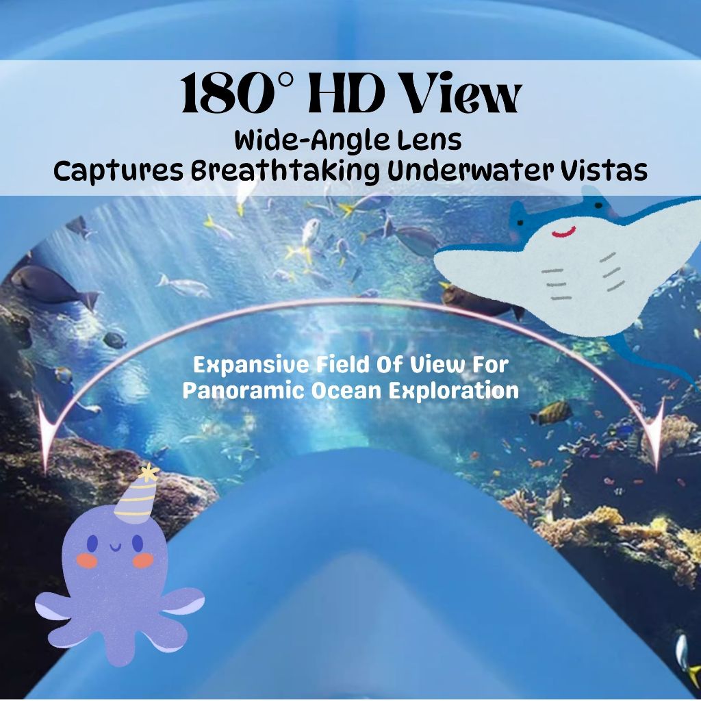 BIBISWIM Full Face Snorkel Mask | Adult & Kids Diving Swimming Mask