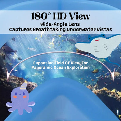 BIBISWIM Full Face Snorkel Mask | Adult & Kids Diving Swimming Mask